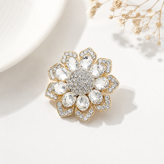 Brooch Crystal clear