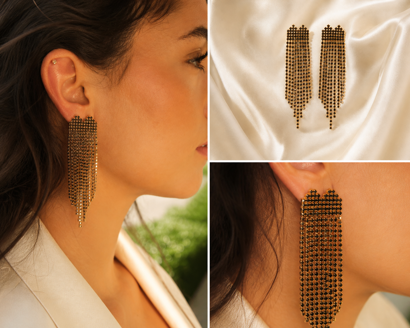 Golden Fringe Earrings
