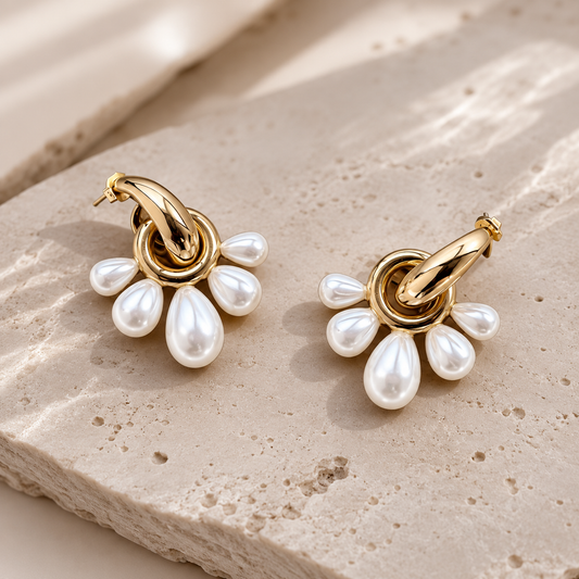 Earrings Pearl Bloom