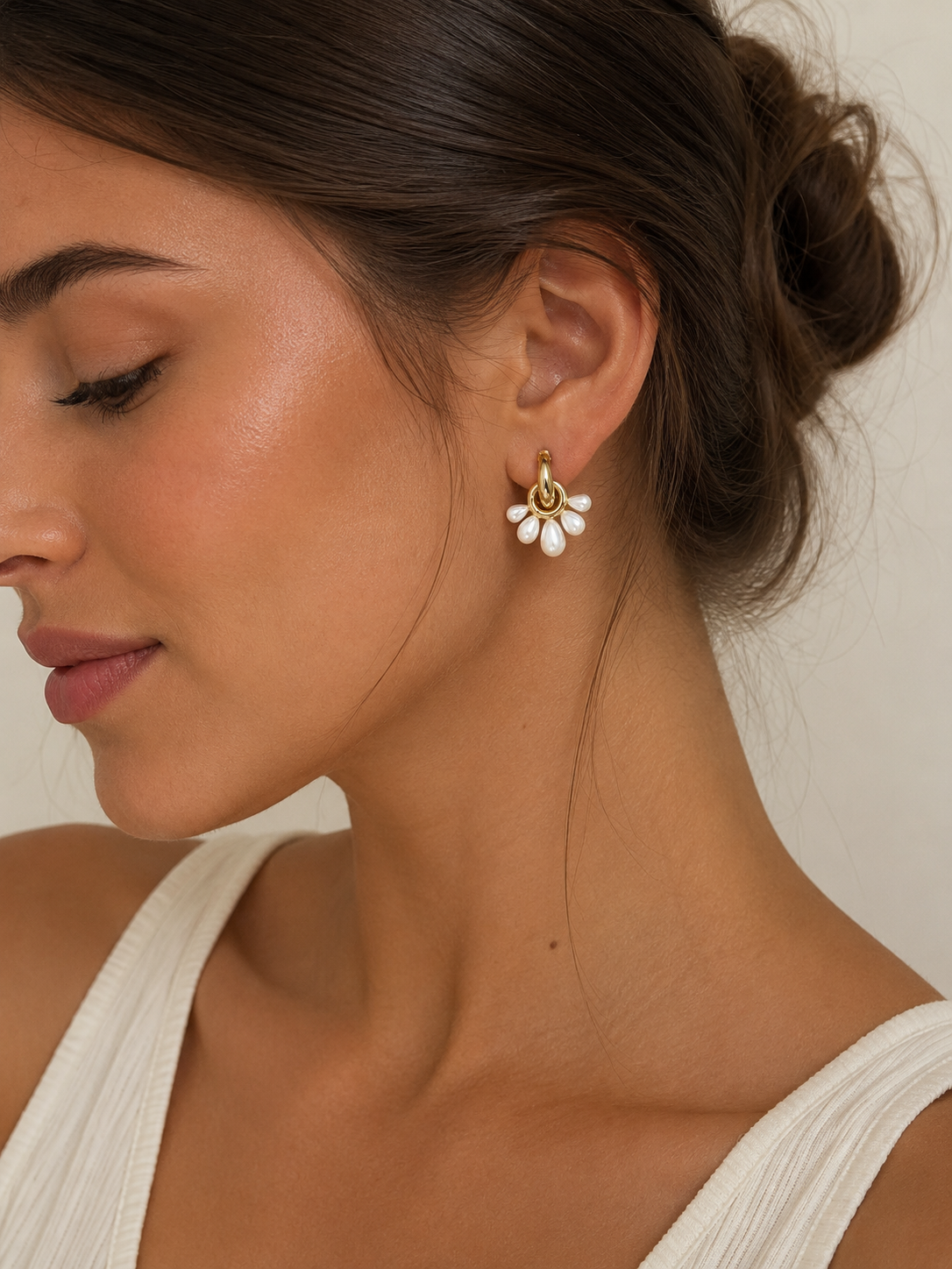 Earrings Pearl Bloom