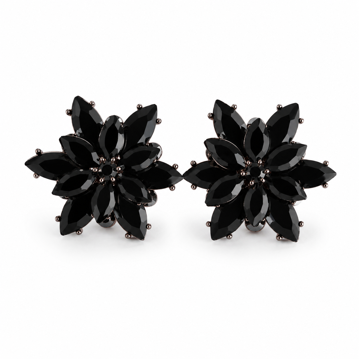 Noir Blossom Earrings