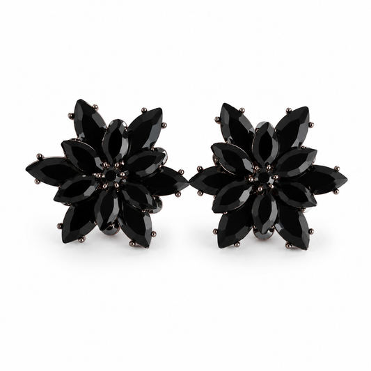 Noir Blossom Earrings